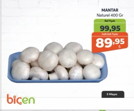 Mantar Naturel 400 Gr