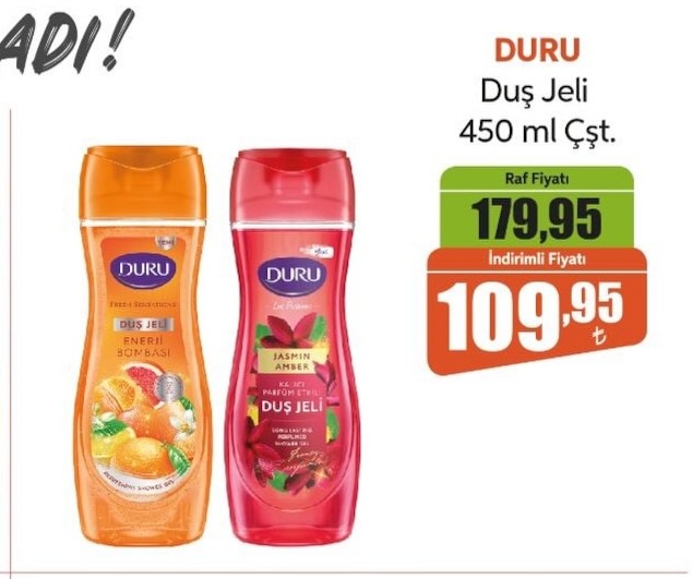 Duru Duş Jeli 450Ml Çift