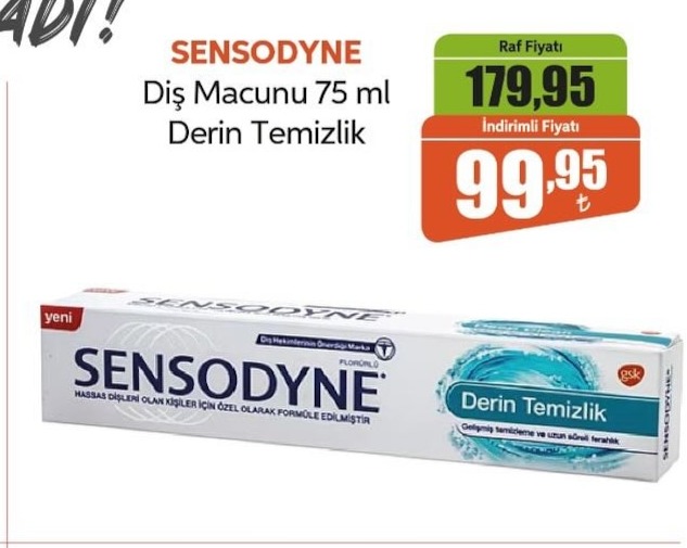 Sensodyne Diş Macunu 75 Ml Derin Temizlik