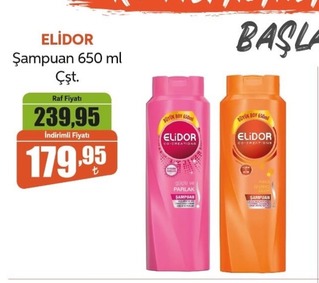 Elidor Şampuan 650 Ml Çiftli