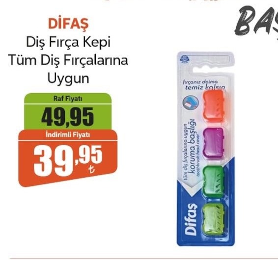 Difaş Diş Fırça Kepi Tüm Diş Fırçalarına Uygun