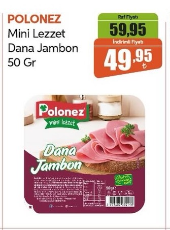 Polonez Mini Lezzet Dana Jambon 50 Gr