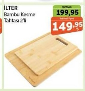 İlter Bambu Kesme Tahtası 2'Li
