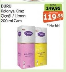 Duru Kolonya Kiraz Çiçeği/Limon 200Ml