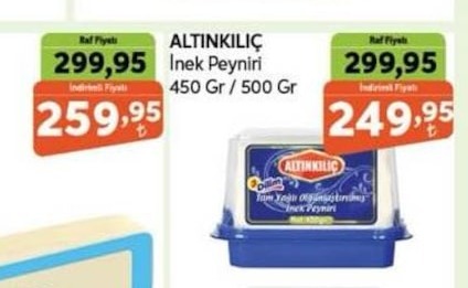 Altınkılıç İnek Peyniri 450 Gr / 500 Gr