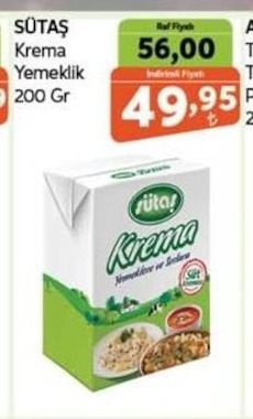 Sütaş Krema 200G