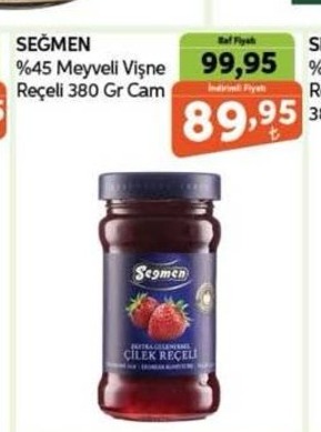 Segmen %45 Meyveli Vişne Reçeli 380 Gr Cam