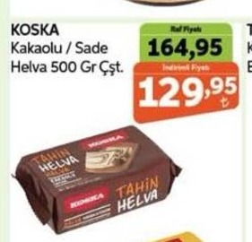Koska Kakaolu / Sade Helva 500 Gr Çşt
