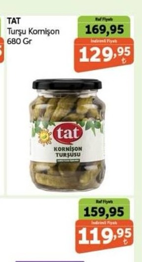 Tat Turşu Kornişon 680 Gr
