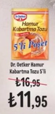 Dr. Oetker Hamur Kabartma Tozu 5'Li