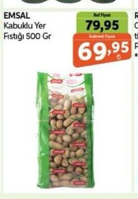 Emsal Kabuklu Yer Fıstığı 500 Gr