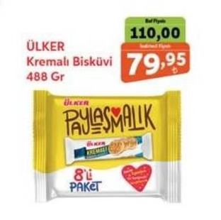 Ülker Kremalı Bisküvi 488 Gr
