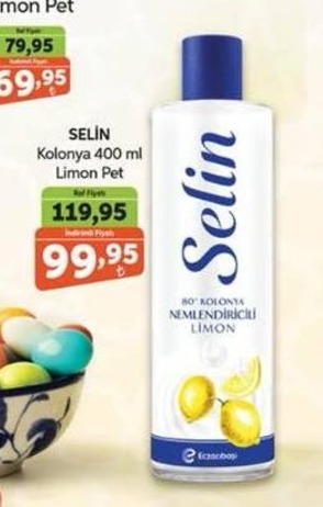 Selin Kolonya 400 Ml Limon Pet