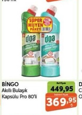 Bingo Akıllı Bulaşık Kapsülü Pro 80'Li