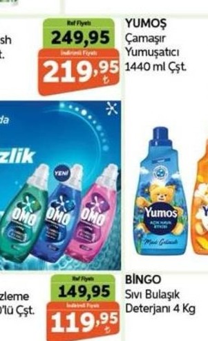 Yumoş Çamaşır Yumuşatıcı 1440 Ml