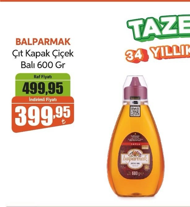 Balparmak Çıt Kapak Çiçek Balı 600 Gr