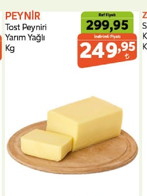 Peynir Tost Peyniri Yarım Yağlı Kg