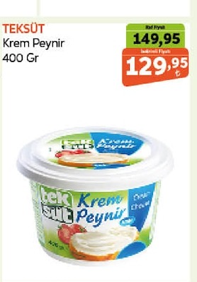 Teksüt Krem Peynir 400 Gr