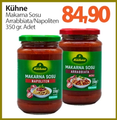 Kühne Makarna Sosu Arrabbiata/Napoliten 350 Gr Adet