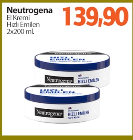 Neutrogena El Kremi Hızlı Emilen 2X200 Ml.