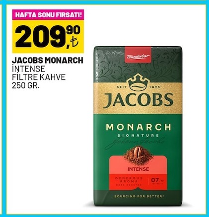 Jacobs Monarch Intense Filtre Kahve 250 Gr