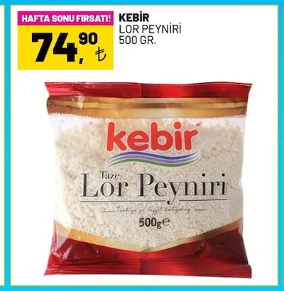 Kebir Lor Peyniri 500 Gr.
