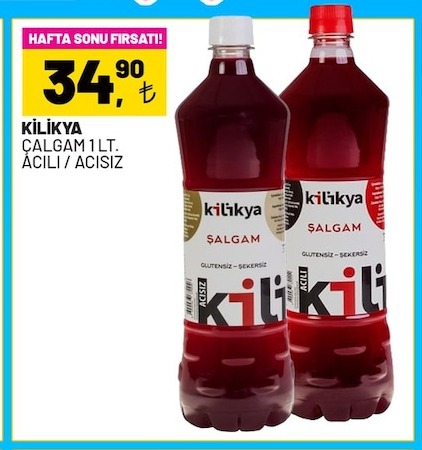 Kilikya Çalgam 1 Lt. Acili / Acisiz