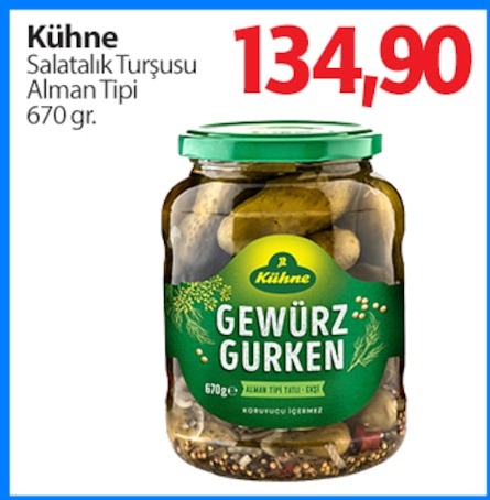 Kühne Salatalık Turşusu Alman Tipi 670 Gr