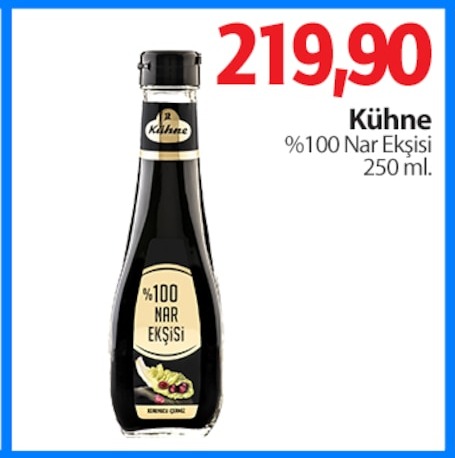 Kühne %100 Nar Ekşisi 250 Ml