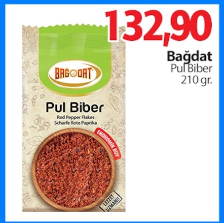 Bağdat Pul Biber 210 Gr.