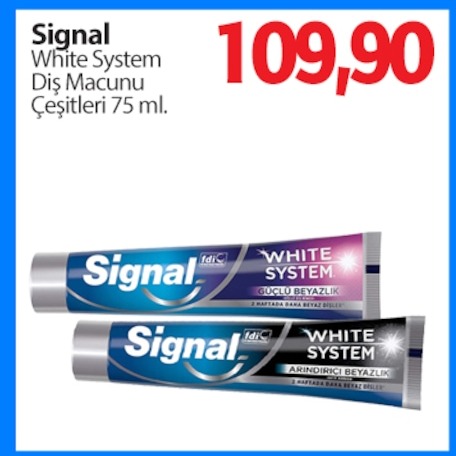 Signal White System Diş Macunu Çeşitleri 75 Ml.