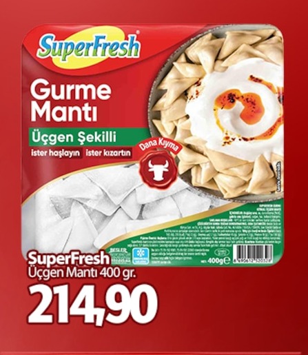 Superfresh Üçgen Mantı 400 Gr