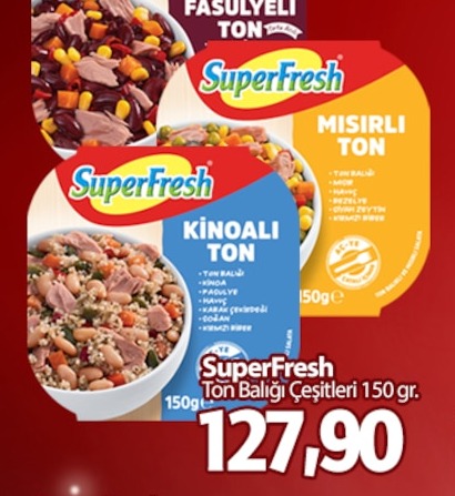 Superfresh Ton Balığı Çeşitleri 150 Gr