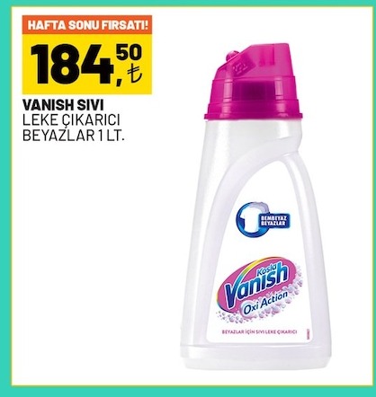 Vanish Sıvı Leke Çıkarıcı Beyazlar 1 Lt