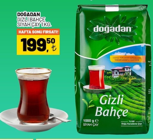 Doğadan Gizli Bahçe Siyah Çay 1 Kg