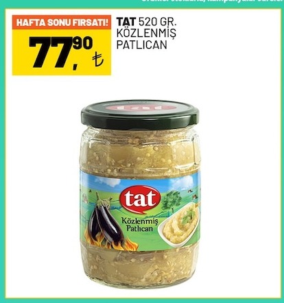 Tat Közlenmiş Patlıcan 520 Gr.