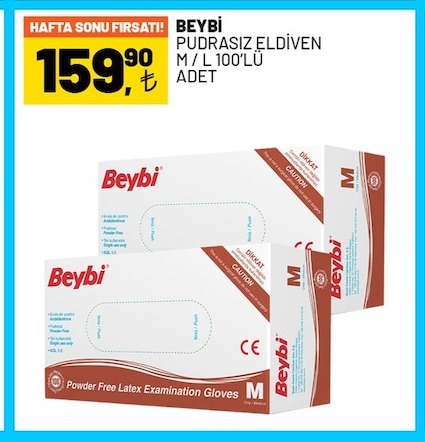Beybi Pudrasız Eldiven M/L 100'Lü