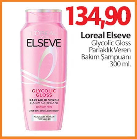 Loreal Elseve Glycolic Gloss Parlaklık Veren Bakım Şampuanı 300 Ml