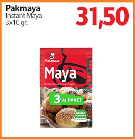 Pakmaya Instant Maya 3X10 Gr.