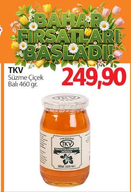 Tkv Süzme Çiçek Balı 460 Gr