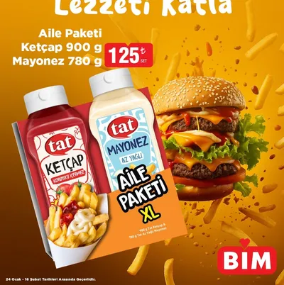 Tat Aile Paketi Ketçap 900 G Mayonez 780 G