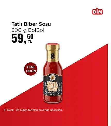 Tatlı Biber Sosu 300 G Bolbol