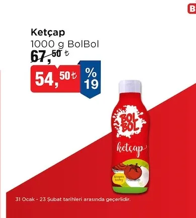 Ketçap 1000 G Bolbol