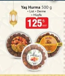 Yaş Hurma 500 G