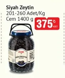 Cem Siyah Zeytin 1400 G