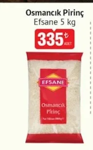Efsane Osmancık Pirinç 5 Kg