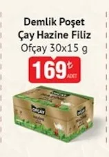 Demlik Poşet Çay Hazine Filiz Ofçay 30X15 G