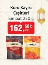 Kuru Kayısı Çeşitleri Simbat 250 G
