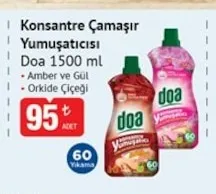 Doa Konsantre Çamaşır Yumuşatıcısı 1500 Ml Amber Ve Gül - Orkide Çiçeği