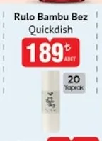 Quickdish Rulo Bambu Bez